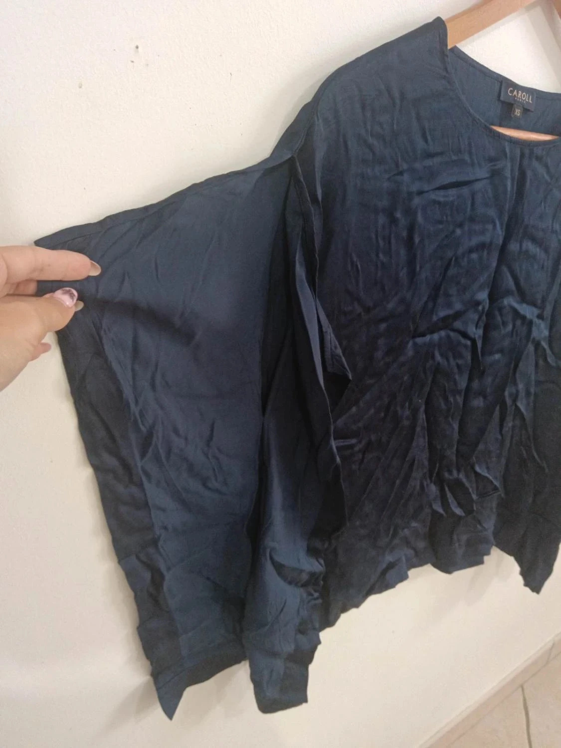 C131 navy Caroll blouse XS – photo 3